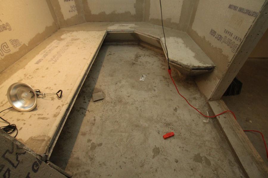 Steam Room Rough-in Stage