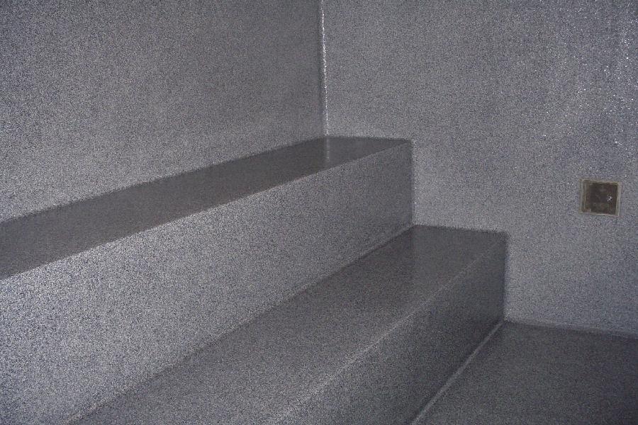 Steam Room with Ceramic Based Bonded Material
